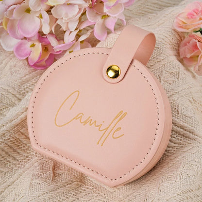 Custom Name Travel Jewelry Case