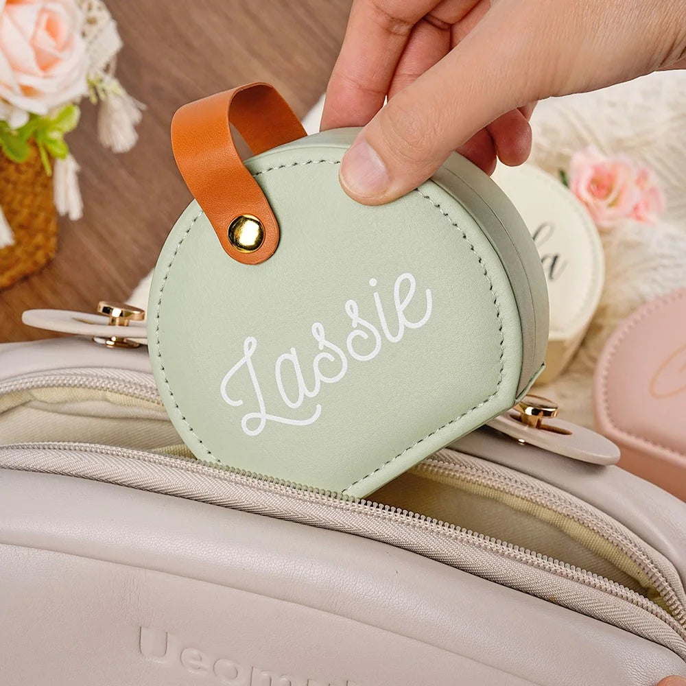 Custom Name Travel Jewelry Case
