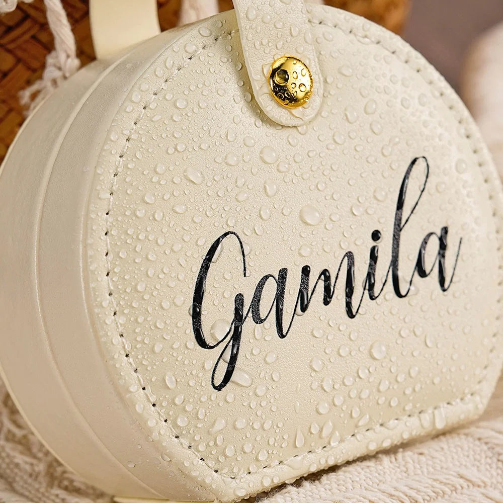 Custom Name Travel Jewelry Case