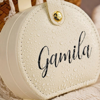 Custom Name Travel Jewelry Case