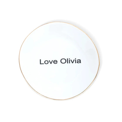 Personalized Jewelry Tray with Text or Handwriting