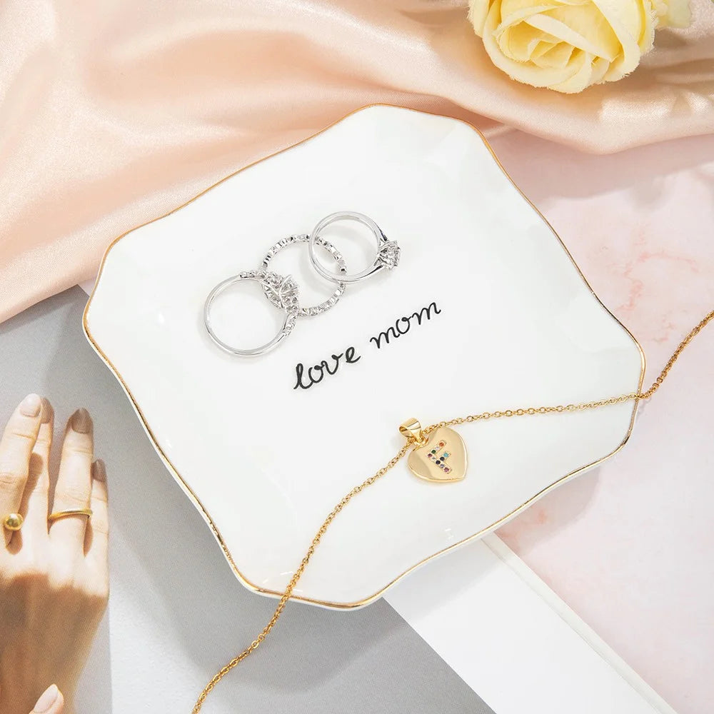 Personalized Jewelry Tray with Text or Handwriting