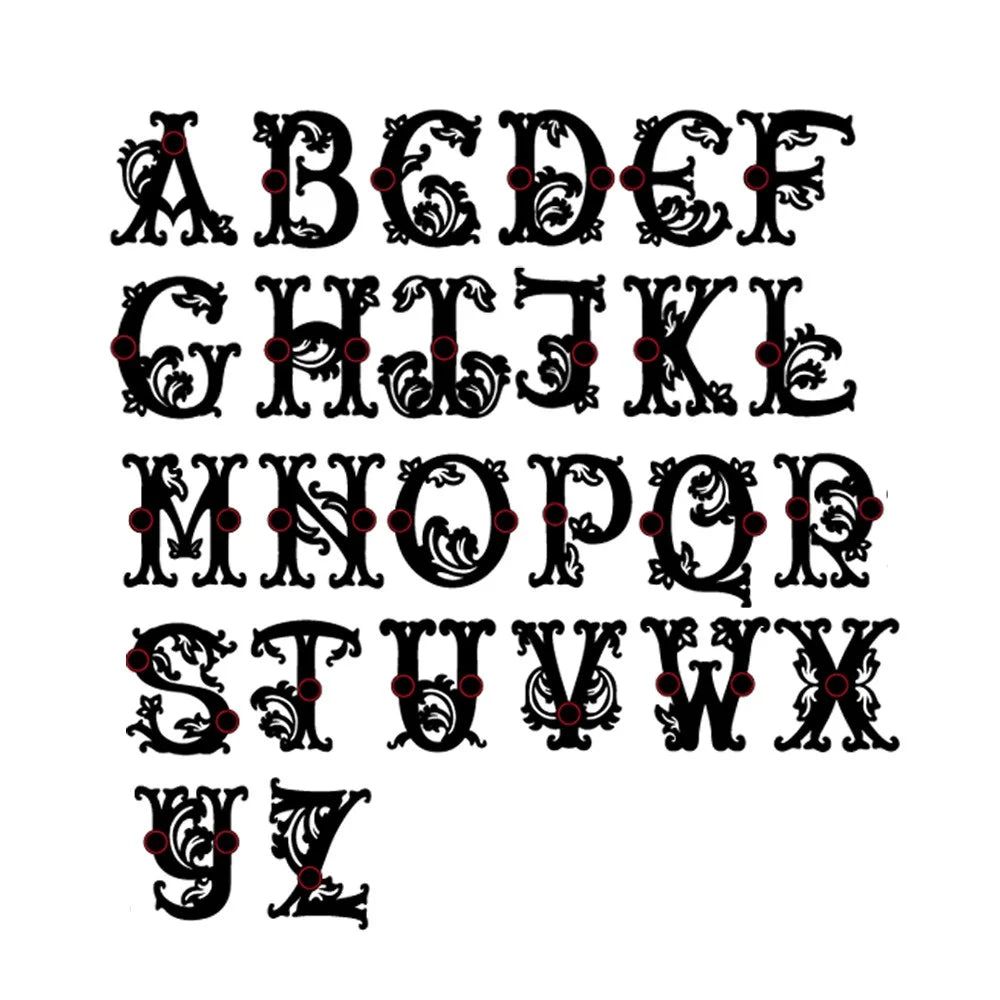 Custom Tooled Initial Pendant Necklace