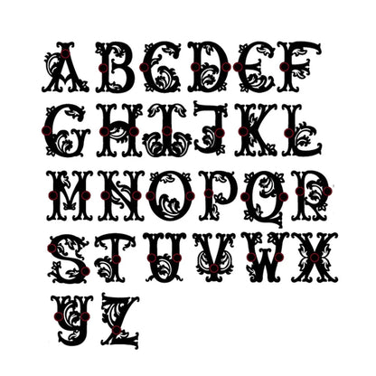 Custom Tooled Initial Pendant Necklace