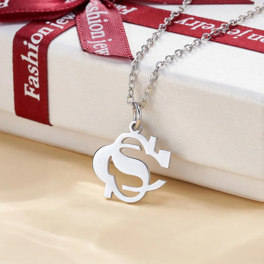 Personalized Two Initial Monogram Necklace