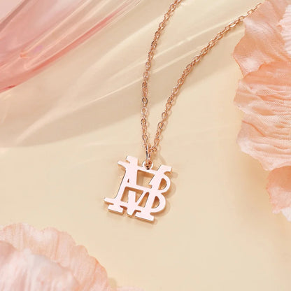 Personalized Two Initial Monogram Necklace
