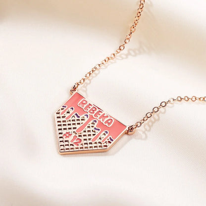 Custom Name & Number Ice Cream Necklace