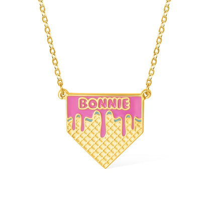Custom Name & Number Ice Cream Necklace