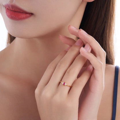 Personalized Marquise Cut Birthstone Ring