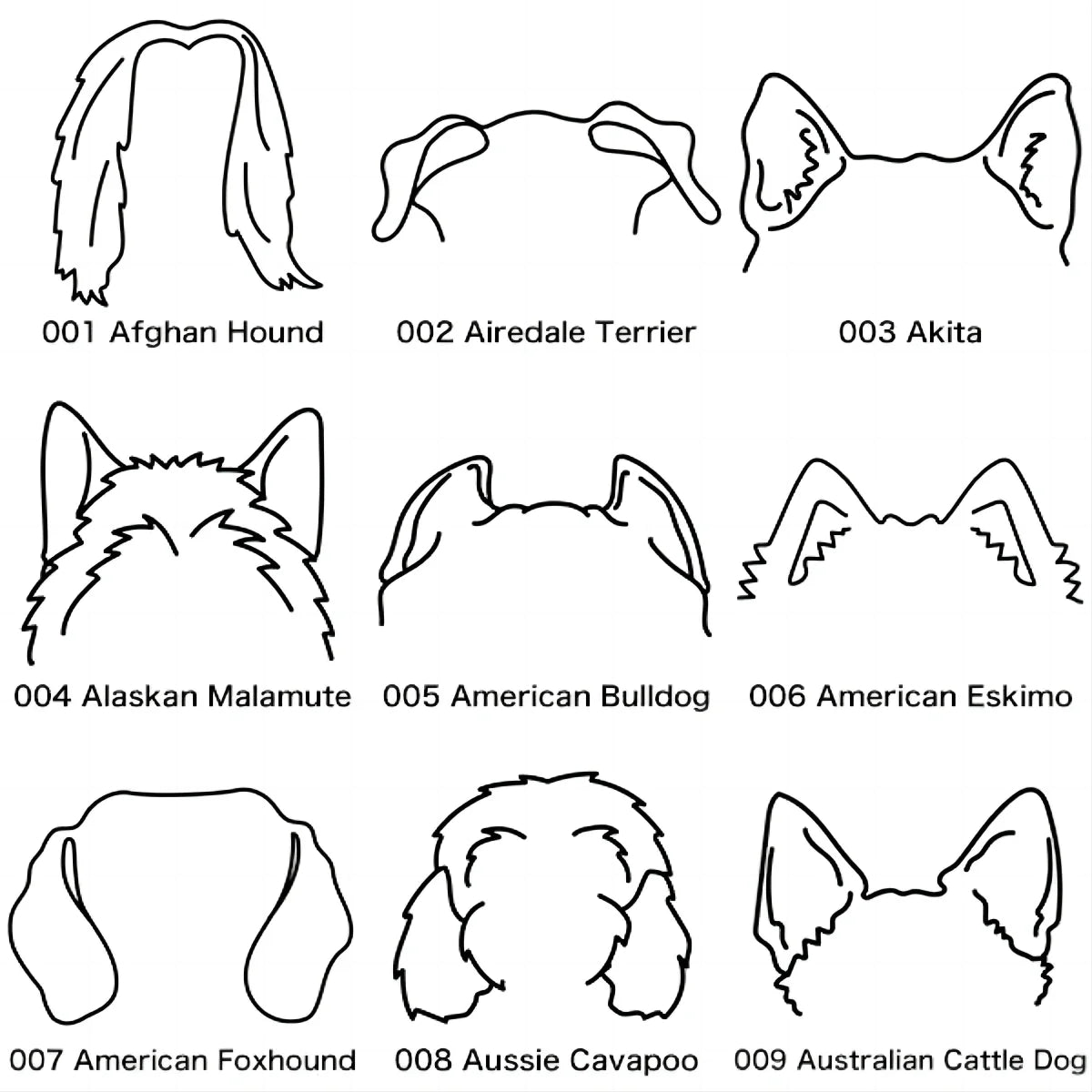 Custom Pet Ears Name Necklace