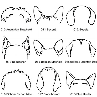 Custom Pet Ears Name Necklace