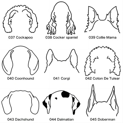 Custom Pet Ears Name Necklace