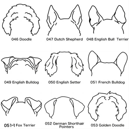 Custom Pet Ears Name Necklace