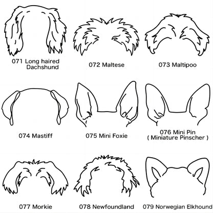 Custom Pet Ears Name Necklace