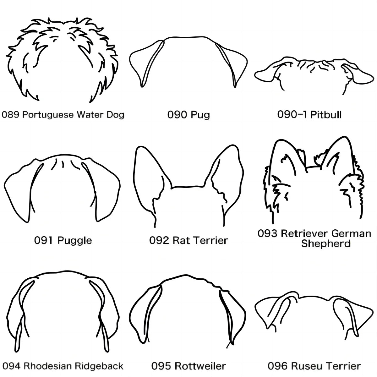 Custom Pet Ears Name Necklace