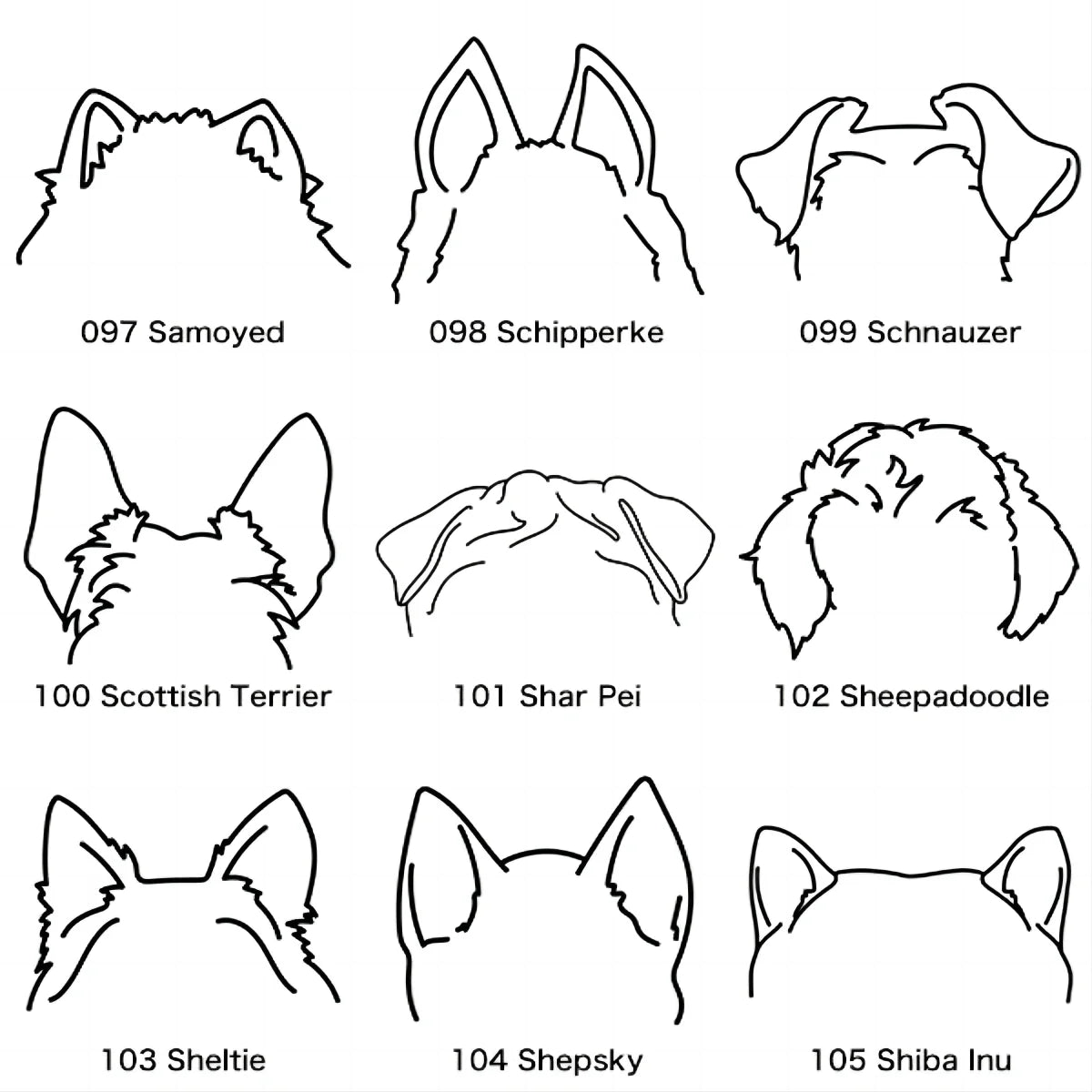 Custom Pet Ears Name Necklace