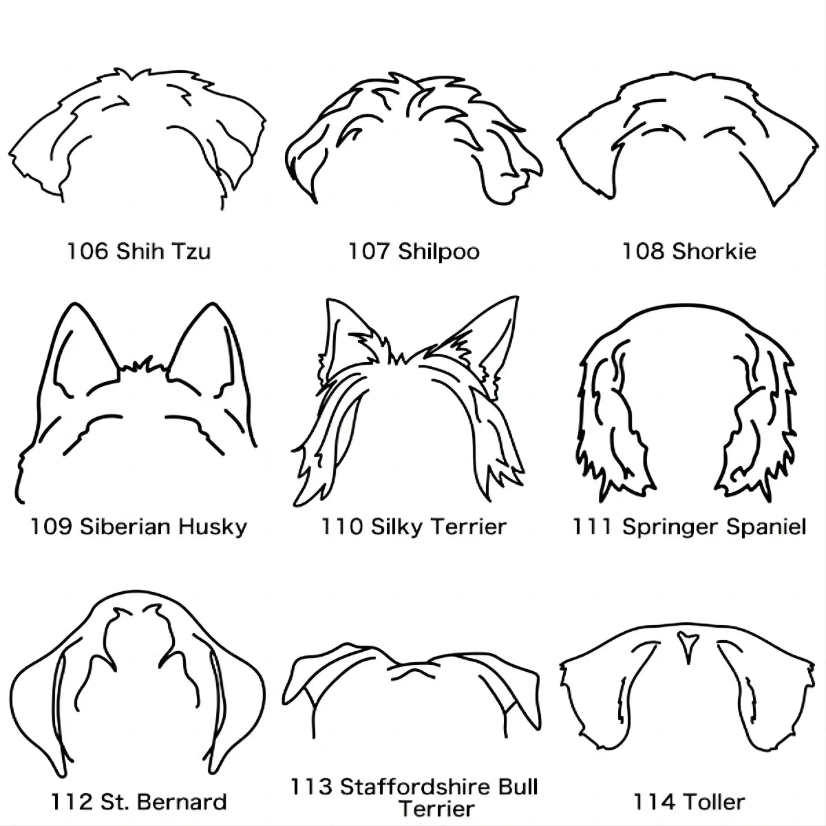 Custom Pet Ears Name Necklace