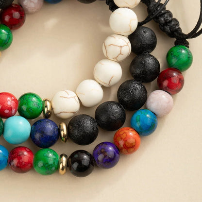Custom Natural Gemstone Photo Projection Bracelet