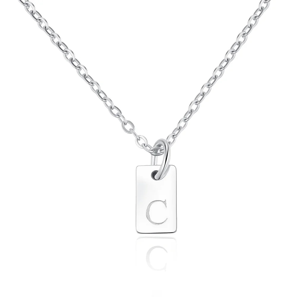 Custom Engraved 1-5 Initials Charm Necklace