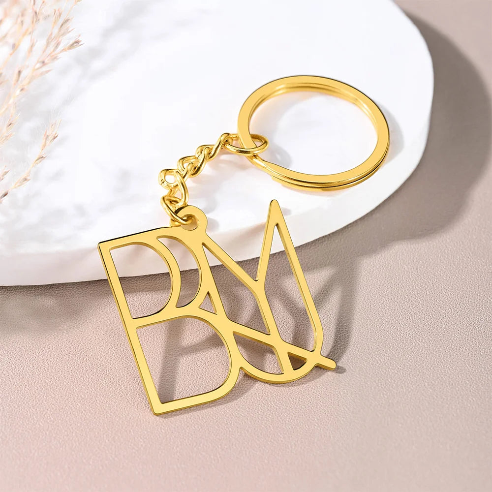 Personalized Name Logo Keychain