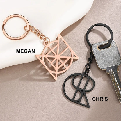 Personalized Name Logo Keychain