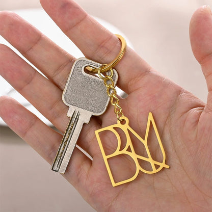 Personalized Name Logo Keychain