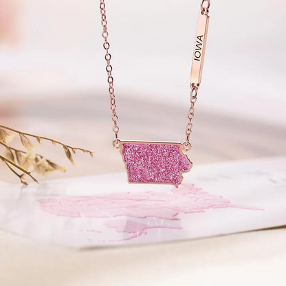 Personalized U.S. State Necklace