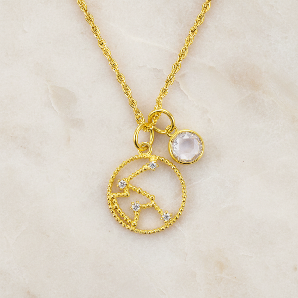 Personalized Birthstone Constellation Necklace