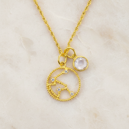 Personalized Birthstone Constellation Necklace