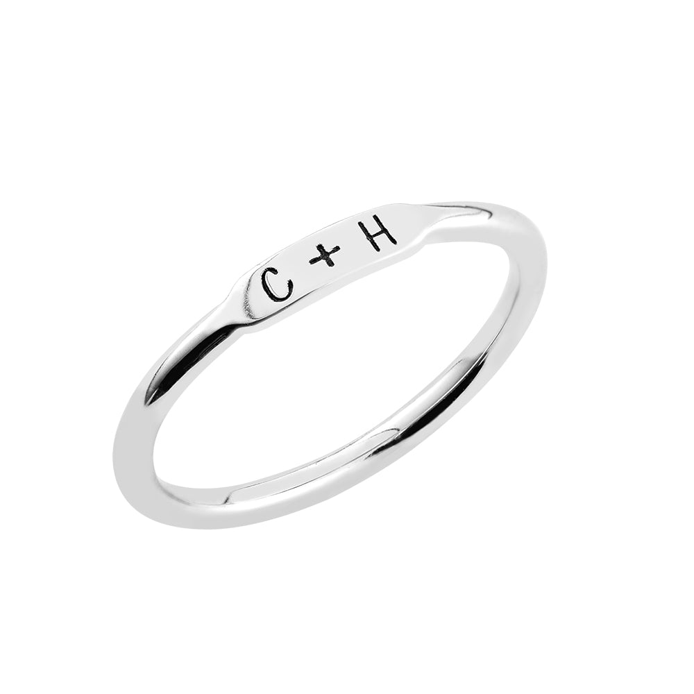 Personalized Dainty Stackable Rings 925 Silver