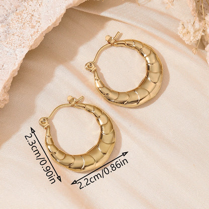 Dainty Golden Hoop Earrings