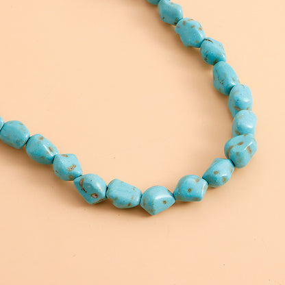 Freshwater Pearl Turquoise Pendant Choker