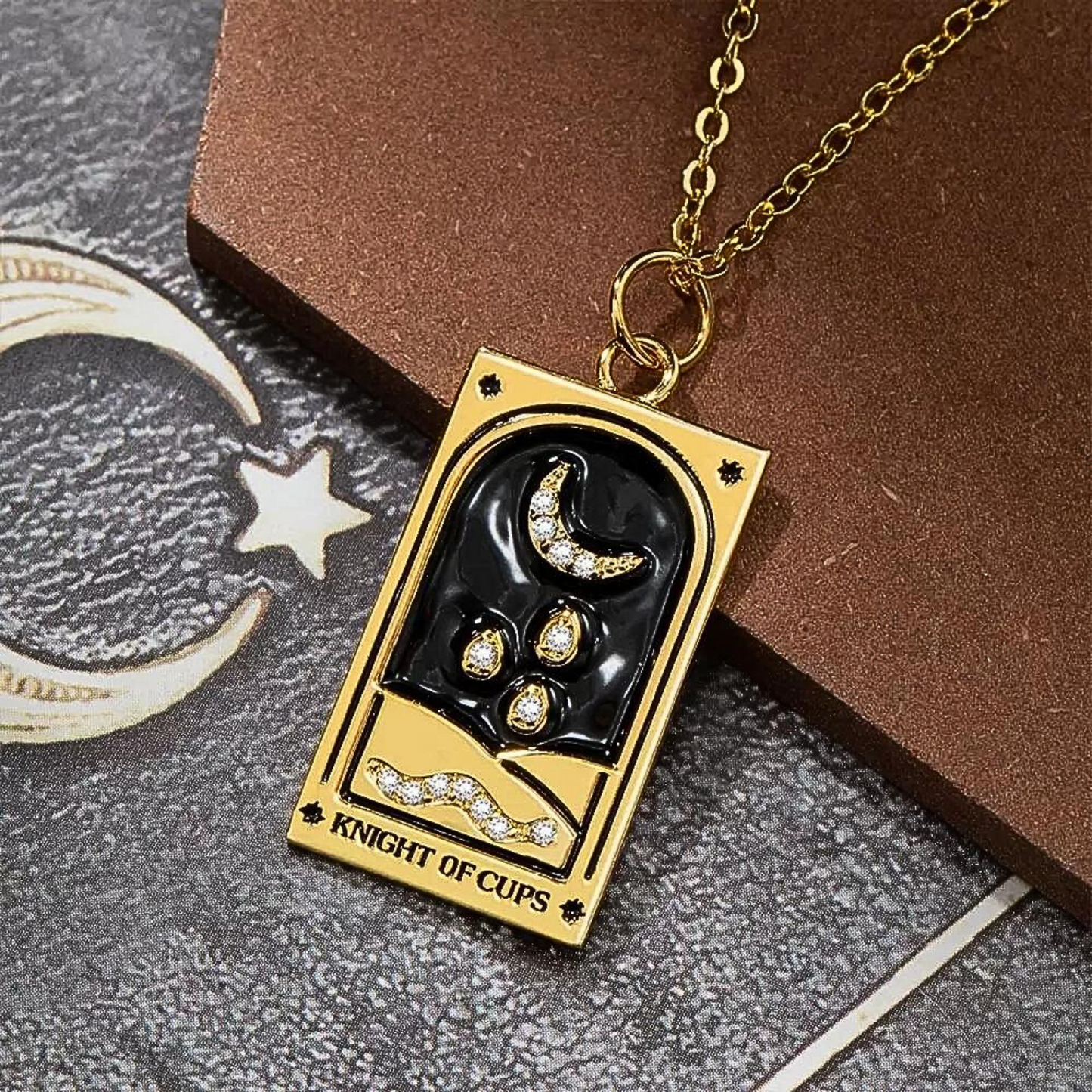 Handmade Tarot Card Pendant Necklace