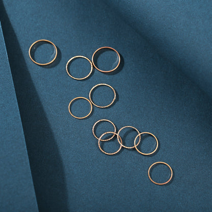 Minimalist Ring Bands Set