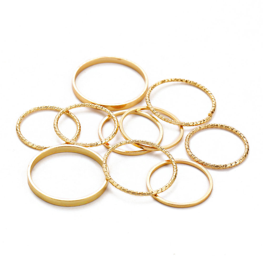 Minimalist Ring Bands Set