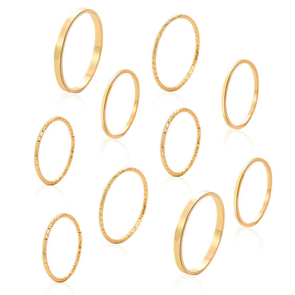 Minimalist Ring Bands Set