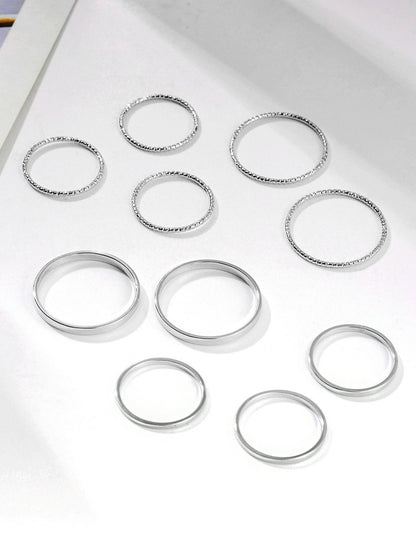 Minimalist Ring Bands Set