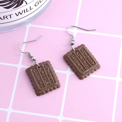 Chocolate Resin Drop Earrings