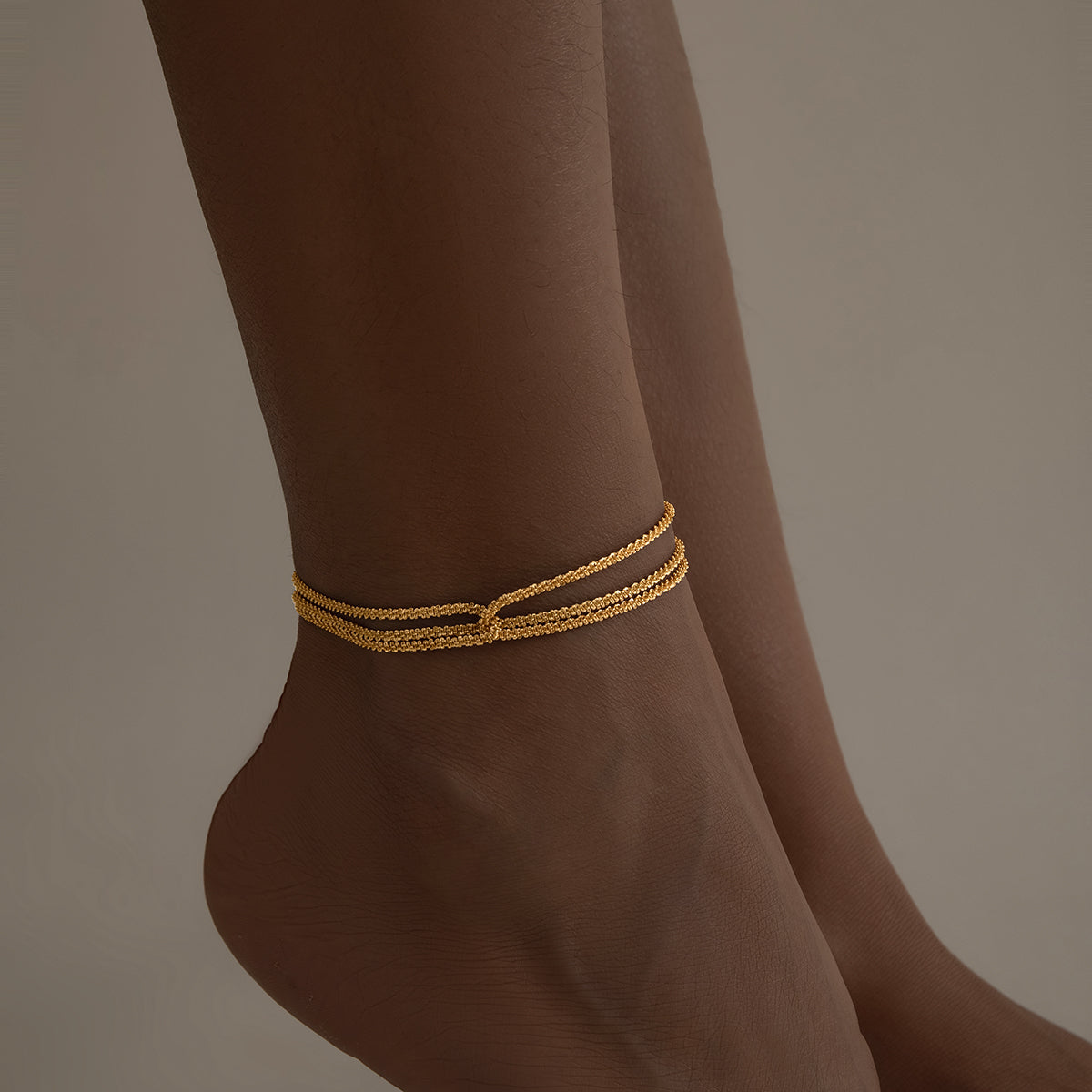 Dainty Twist Chain Anklet