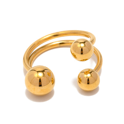 Dainty 18K Gold Plated Open Ring