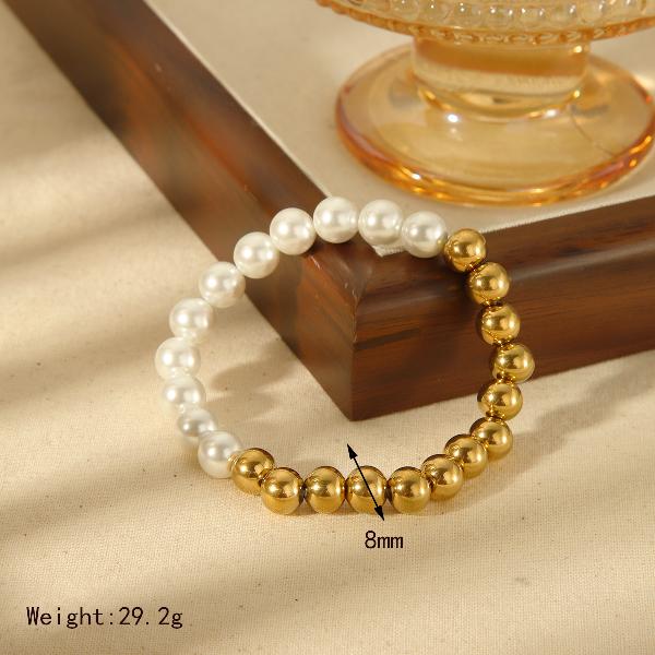 Dainty Pearl Beaded Bracelet