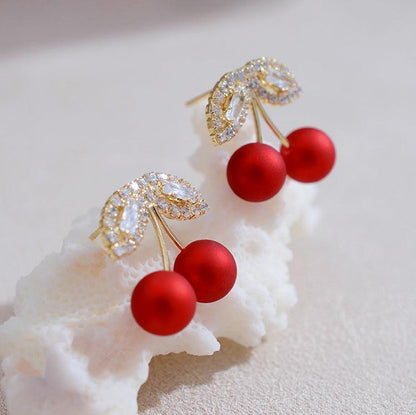 Francesca Cherry Stud Earrings