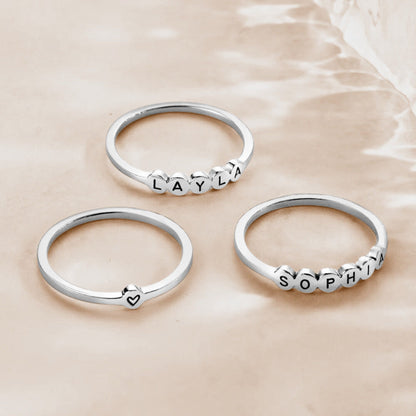 Custom Engraved Stackable Rings