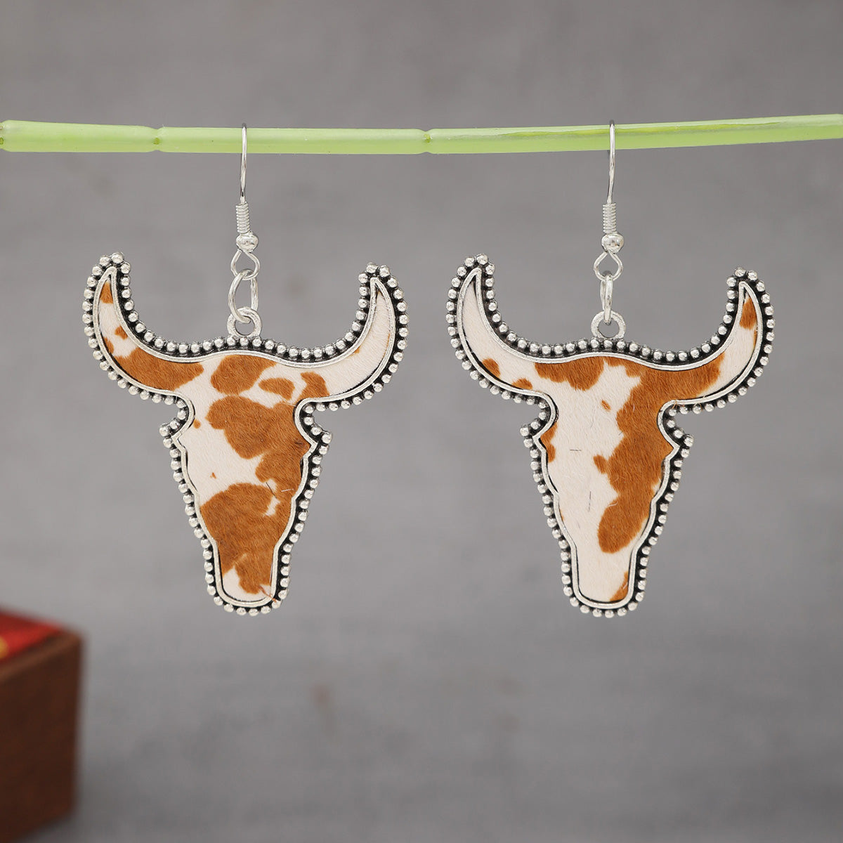 Western Cattle Dangle Earrings