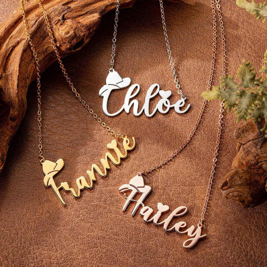 Personalized Cowgirl Name Necklace