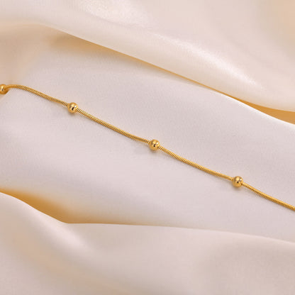 Minimalist Satellite Chain Anklet