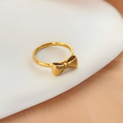 Dainty Simple Bow Ring