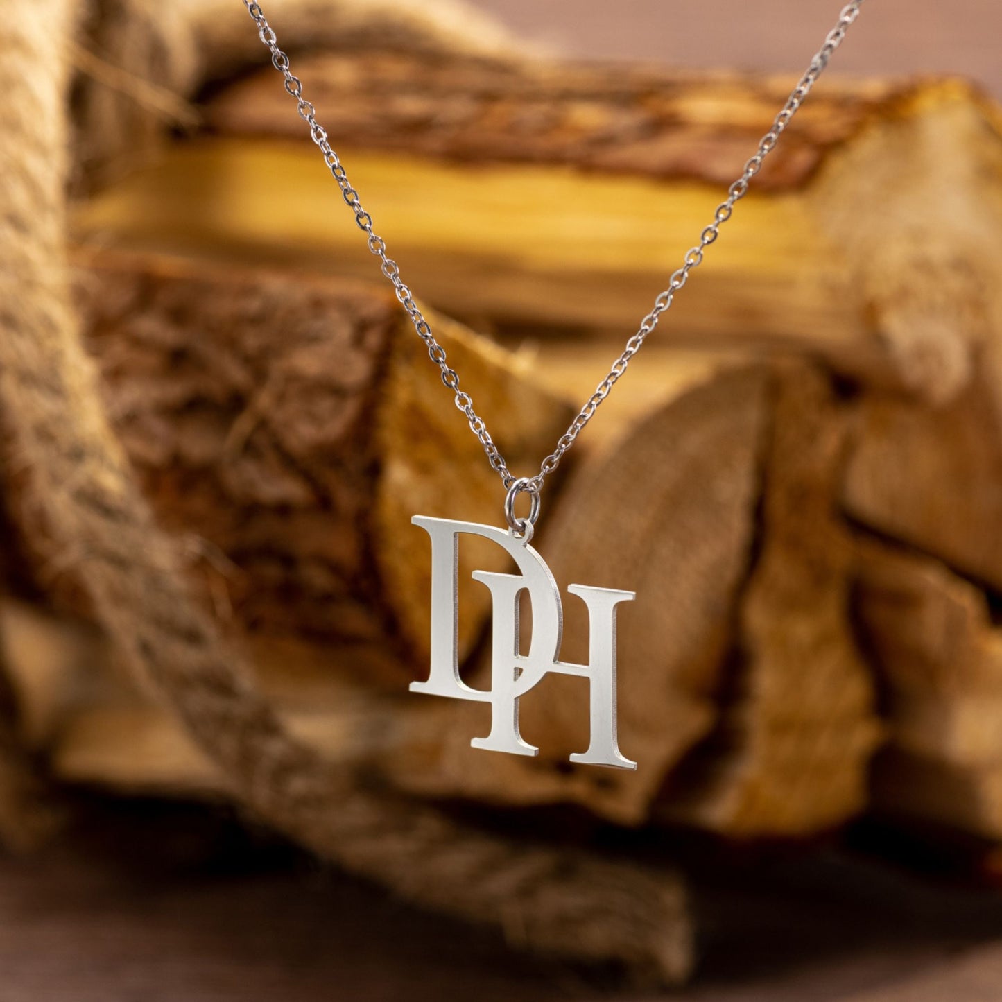 Custom Double Initial Necklace