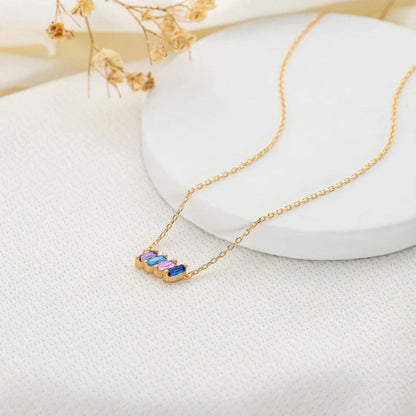 Dainty Combined Birthstone Necklace