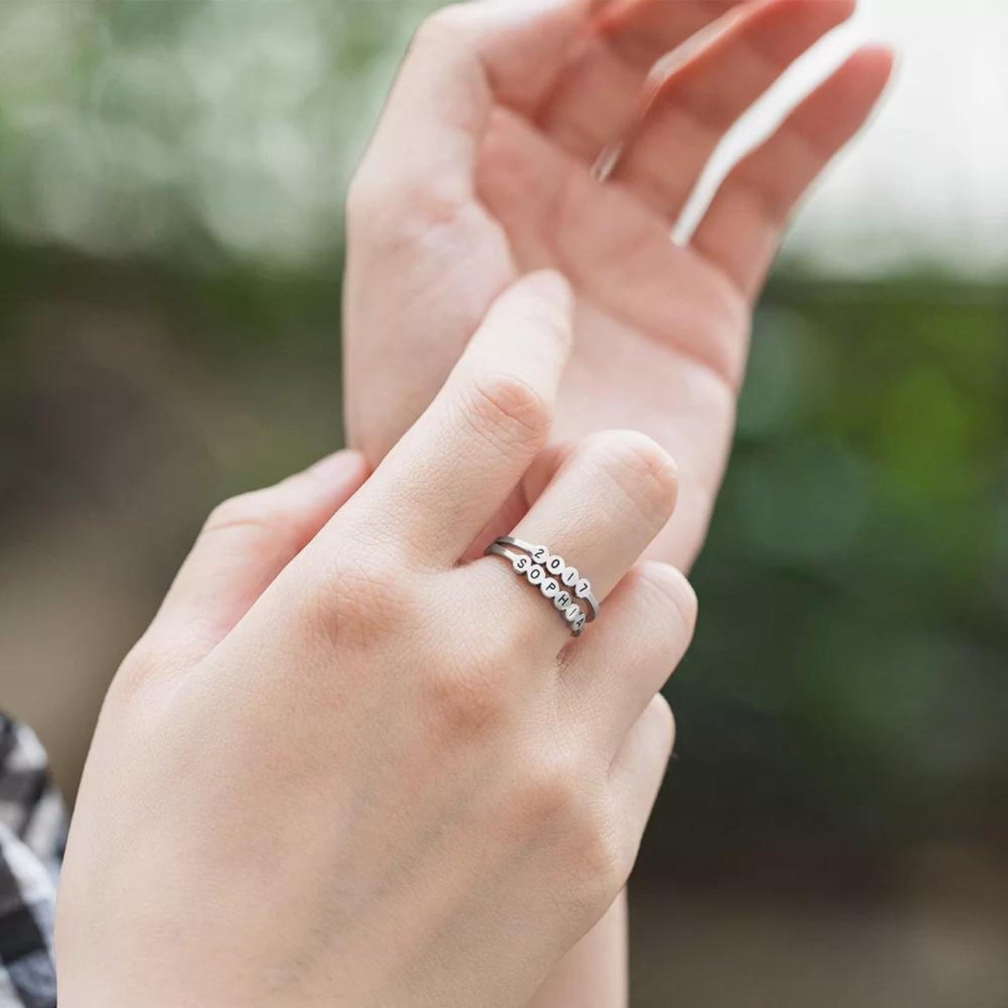 Custom Engraved Stackable Rings